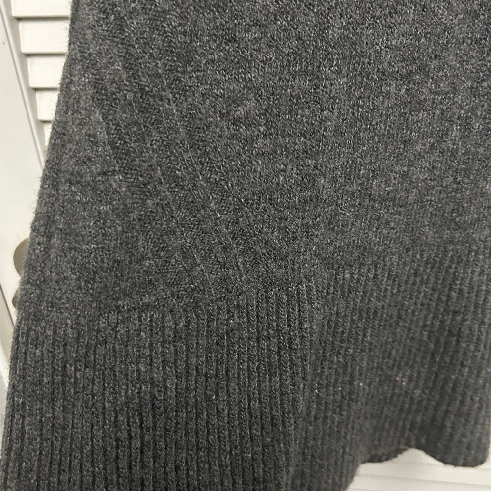 Anthropologie Charcoal Cowl Neck Sweater Dress - Picture 3 of 6